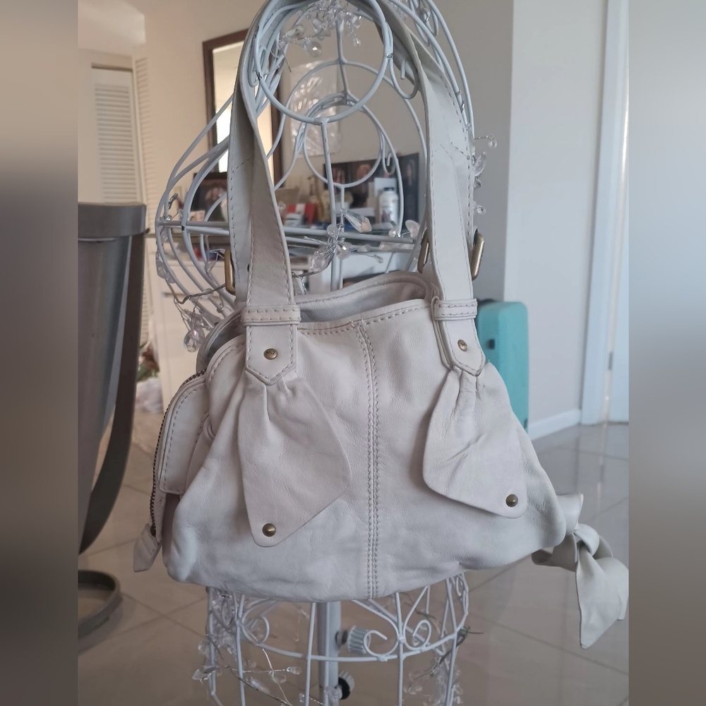 Jacob White Leather Women's Bag